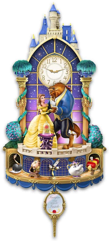 clock from beauty and beast|clock belle and the beast.